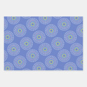 Fireworks Japanisch Blue Geschenkpapier Set (Vorderseite)