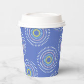 Fireworks Japanisch Blue Pappbecher (Links)