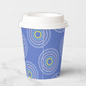 Fireworks Japanisch Blue Pappbecher (Rechts)