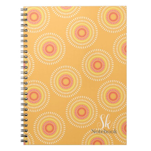Fireworks Japanischer Mustard Notizblock (Vorderseite)