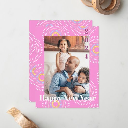 Fireworks Japanroink Mitteilungskarte (Vorderseite/Rückseite Beispiel)