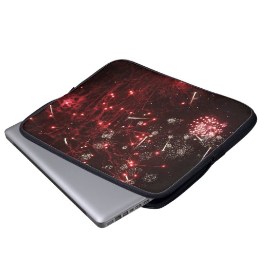 Fireworks Laptop Sleeve (Vorne Knopf)