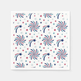 Fireworks Large Paper Napkins Serviette