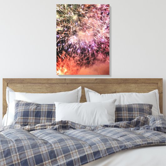FIREWORKS LEINWANDDRUCK (Insitu (Schlafzimmer))