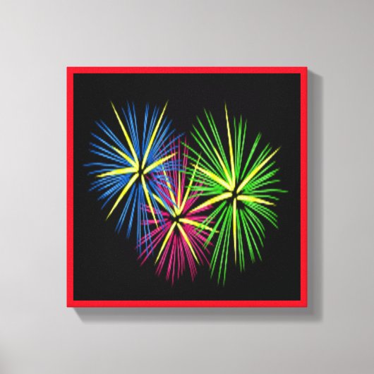 FIREWORKS LEINWANDDRUCK (Vorderseite)