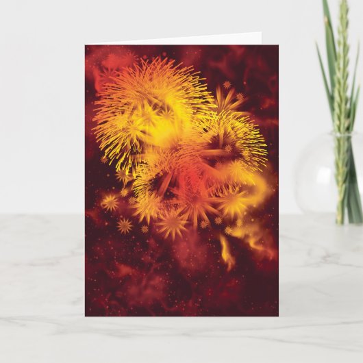 Fireworks major holidays feiertagskarte (Vorderseite)