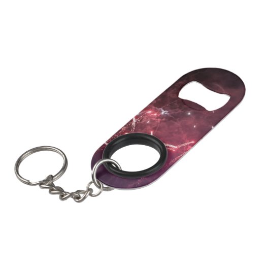 Fireworks Mini Flaschenöffner mit Schlüsselkette (Vorderseite Schrägansicht)