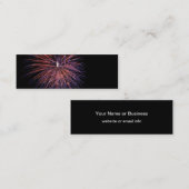 Fireworks Mini Lesezeichen Business Card Visitenkarte (Vorne/Hinten)