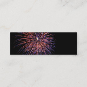 Fireworks Mini Lesezeichen Business Card Visitenkarte
