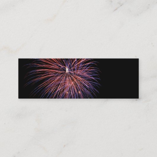 Fireworks Mini Lesezeichen Business Card Visitenkarte (Vorderseite)