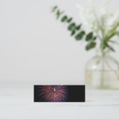 Fireworks Mini Lesezeichen Business Card Visitenkarte (Stehend Vorderseite)