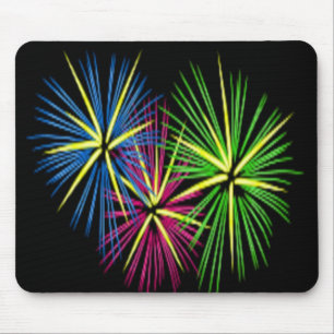 FIREWORKS MOUSEPAD
