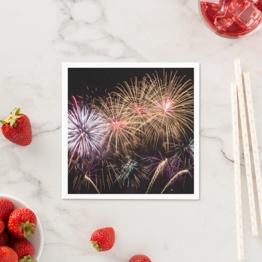Fireworks Napkin Serviette (Beispiel)