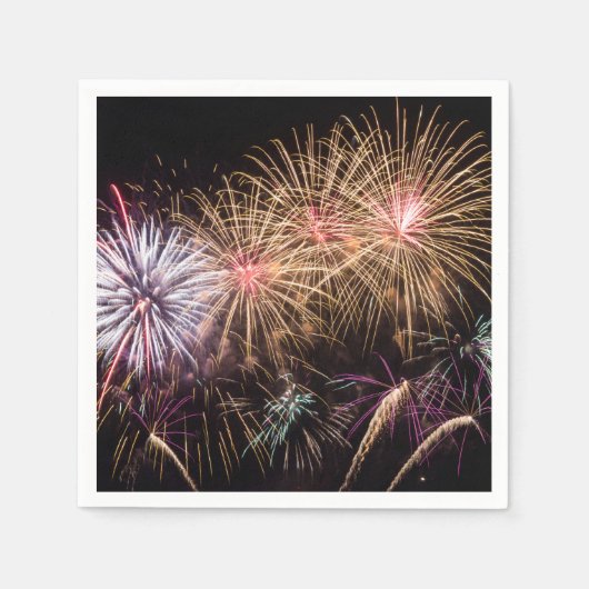 Fireworks Napkin Serviette (Vorderseite)