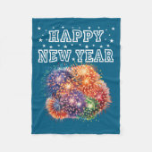 Fireworks New Year's Eve Party Fleecedecke (Vorderseite)