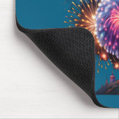 Fireworks New Year's Eve Party Long Sleeve  Mousepad (Ecke)