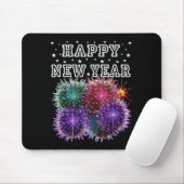 Fireworks New Year's Eve Party Mousepad (Mit Mouse)