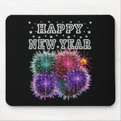 Fireworks New Year's Eve Party Mousepad (Vorne)
