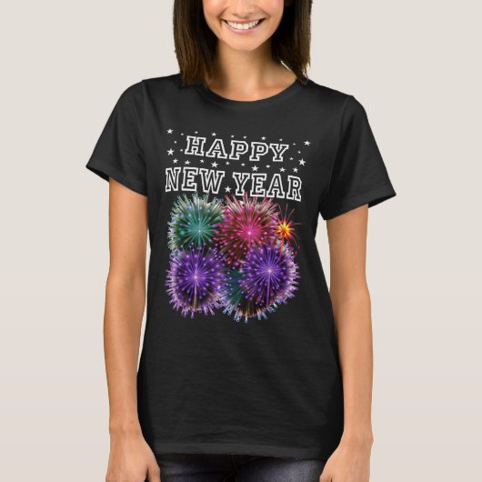 Fireworks New Year's Eve Party  T-Shirt (Vorderseite)