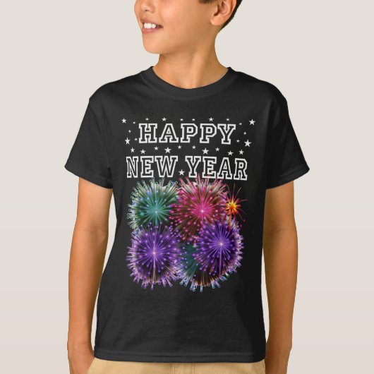 Fireworks New Year's Eve Party  T-Shirt (Vorderseite)