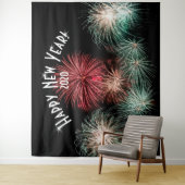 Fireworks New Years Foto Booth Background Banner Wandteppich (Beispiel)
