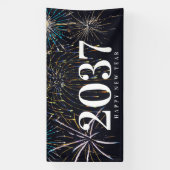 Fireworks New Years Party Banner (Vertikal)