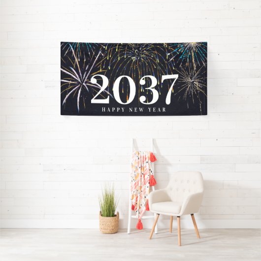 Fireworks New Years Party Banner (Insitu)