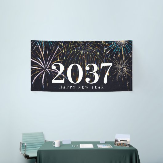 Fireworks New Years Party Banner (Messeveranstaltung)