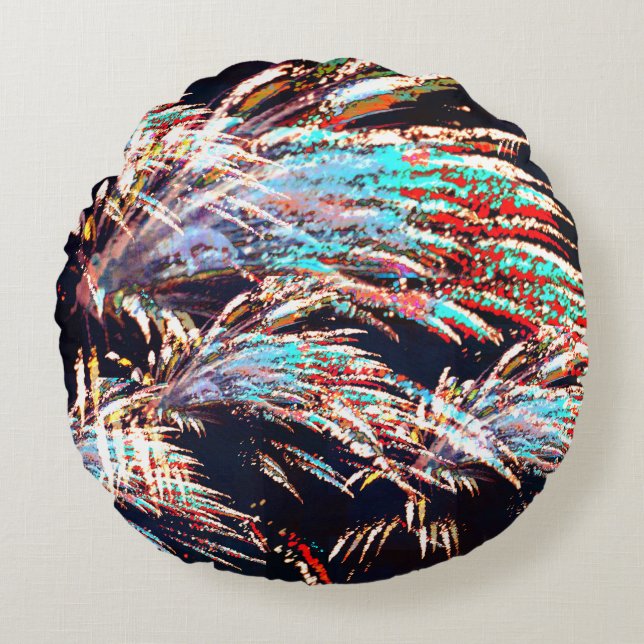 Fireworks over Mt. Olivet Rundes Kissen (Vorderseite)