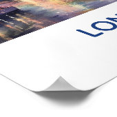 Fireworks Over Tower Bridge - London, England Poster (Ecke)