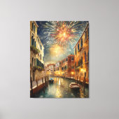 Fireworks over Venice Canvas Wall Art Leinwanddruck (Vorderseite)