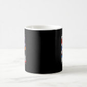 Fireworks Patriotic Black Cat Kaffeetasse (Mittel)