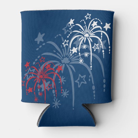 Fireworks Patriotic Can Cooler Dosenkühler (Vorderseite)