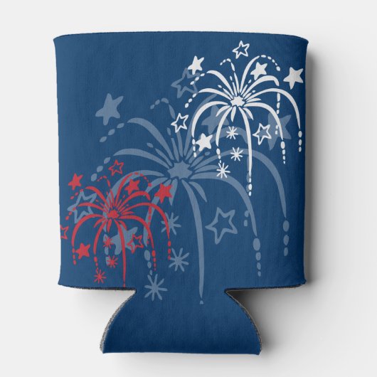 Fireworks Patriotic Can Cooler Dosenkühler (Rückseite)