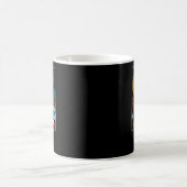 Fireworks Patriotic Devon Rex Cat Merica Kaffeetasse (Mittel)