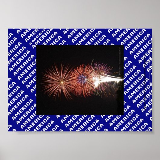 Fireworks Patriotic Poster (Vorne)