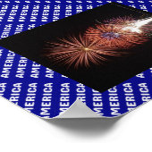 Fireworks Patriotic Poster (Ecke)