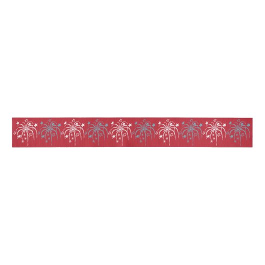 Fireworks Patriotic Ribbon Ripsband (Vorderseite)
