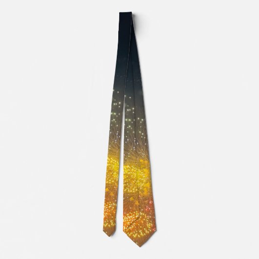 Fireworks Photo Necktie  Krawatte (Rückseite)