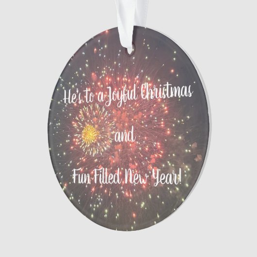 Fireworks Photo Ornament (Vorderseite)