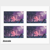 FIREWORKS-POP RECHTECKIGER AUFKLEBER (Blatt)