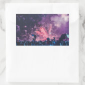 FIREWORKS-POP RECHTECKIGER AUFKLEBER (Tasche)