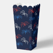 Fireworks Popcorn Box (Navy Blue, Red & White) Geschenkschachtel (Rückseite)