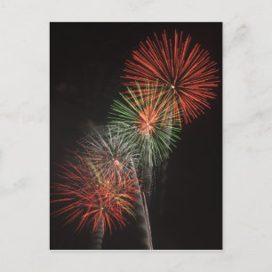 Fireworks Postcard Postkarte
