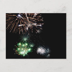 Fireworks Postcard Postkarte