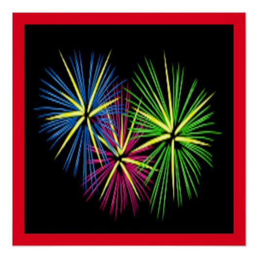 FIREWORKS POSTER (Vorderseite)