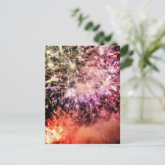 FIREWORKS POSTKARTE (Stehend Vorderseite)
