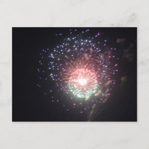 Fireworks-Postkarte Postkarte