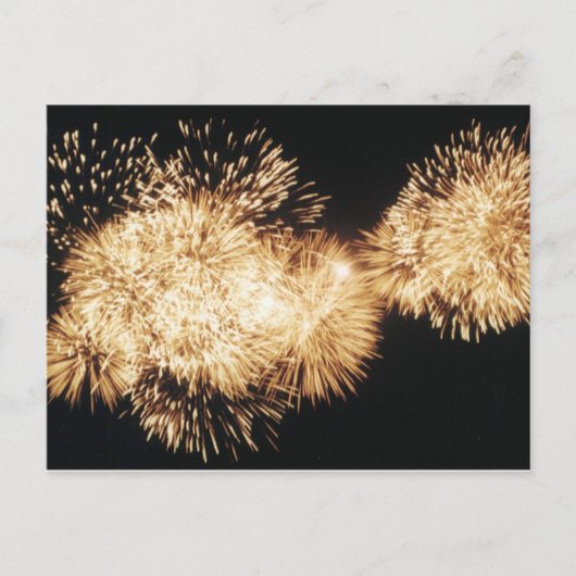 Fireworks-Postkarte Postkarte (Vorderseite)