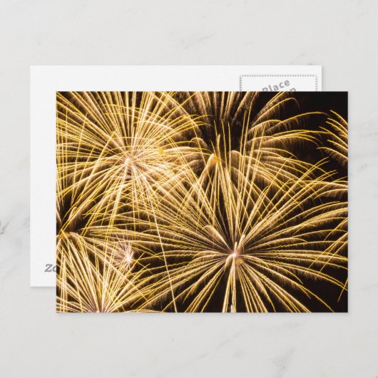Fireworks-Postkarte Postkarte (Vorne/Hinten)